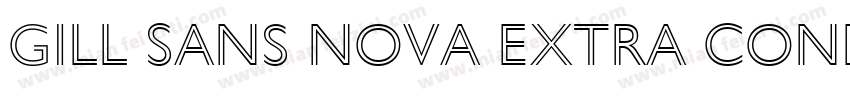 Gill Sans Nova Extra Cond Bold字体转换